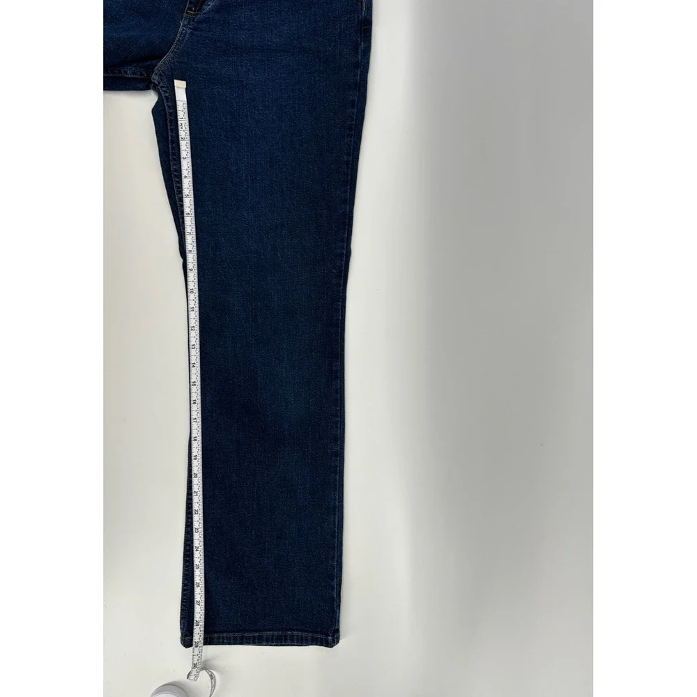 Zena Denim Jeans Womens 6 Dark Wash Straight Leg Mid Rise Fall Winter Blue Jeans